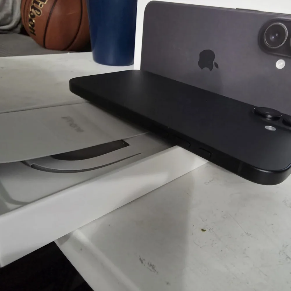 Black Smartphone with Apple Logo